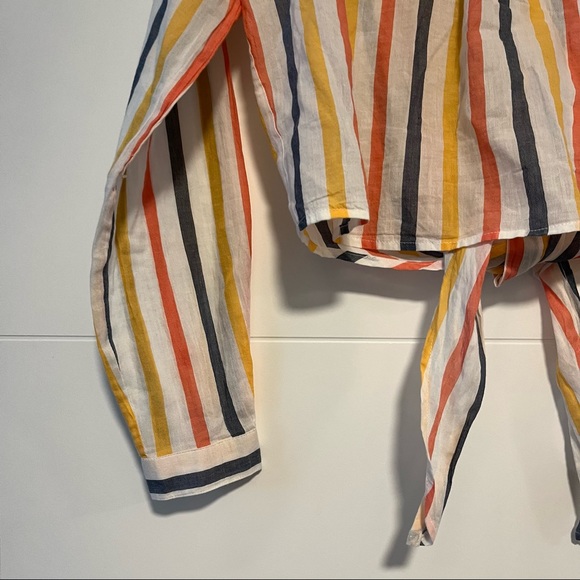 Japna | Front Tie Button Up Shirt - Picture 11 of 14